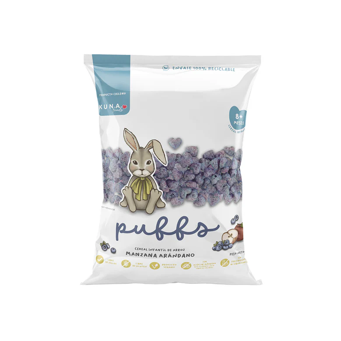 PUFFS KUNA FOODS MANZANA ARÁNDANO 10 G - CATEDRAL 1
