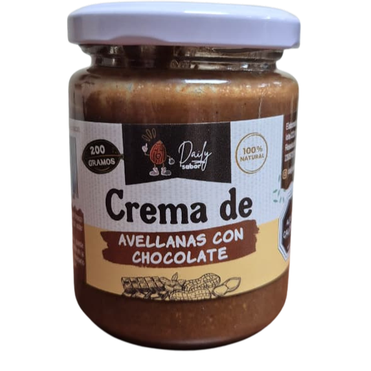 CREMA AVELLANA CHILENA C/CHOC 200GR ARTESANAL 1