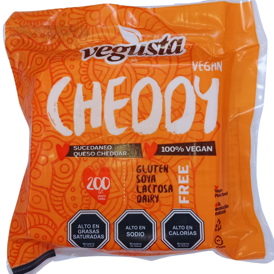QUESO VEGETAL LAMINADO TIPO CHEDDAR 200G - CATEDRAL 1
