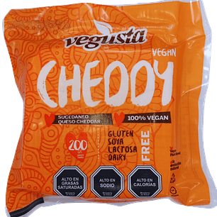 QUESO VEGETAL LAMINADO TIPO CHEDDAR 200G - CATEDRAL