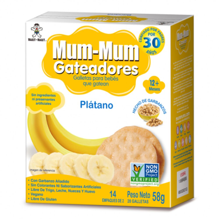 GALLETA CRAWLER BABY MUM MUM PLÁTANO 58 G  1