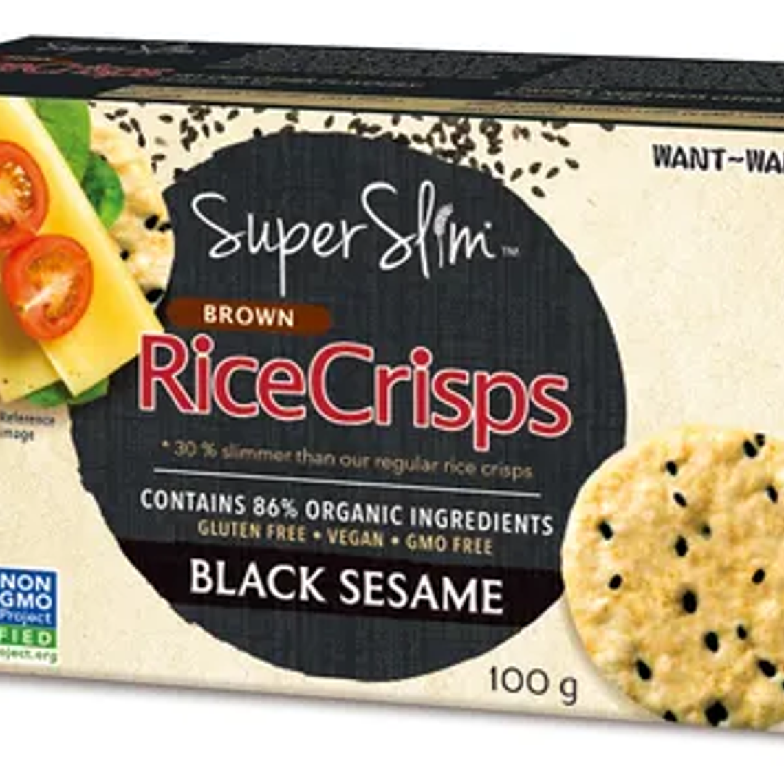 GALLETAS DE ARROZ INTEGRAL RICECRISPS SÉSAMO 100 G  1