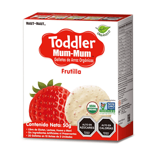 TODDLER MUM-MUM FRUTILLA ORGANICO 50GR