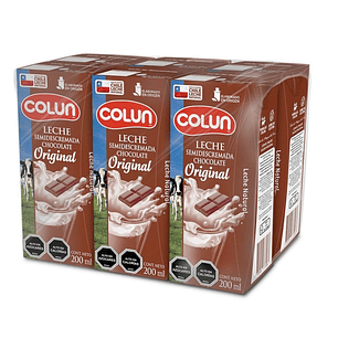 LECHE COLUN CHOCOLATE ORIGINAL 200 ML x 6