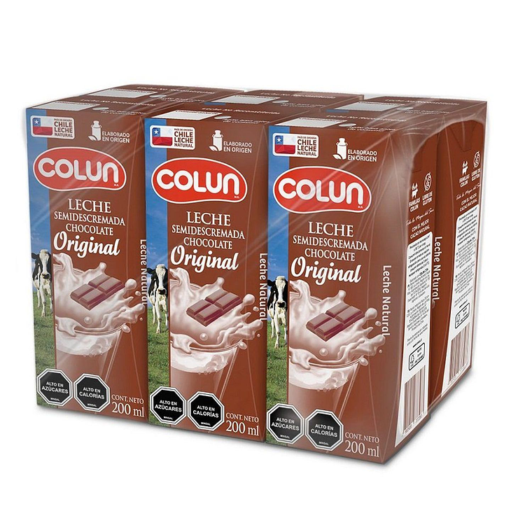 LECHE COLUN CHOCOLATE ORIGINAL 200 ML x 6 1