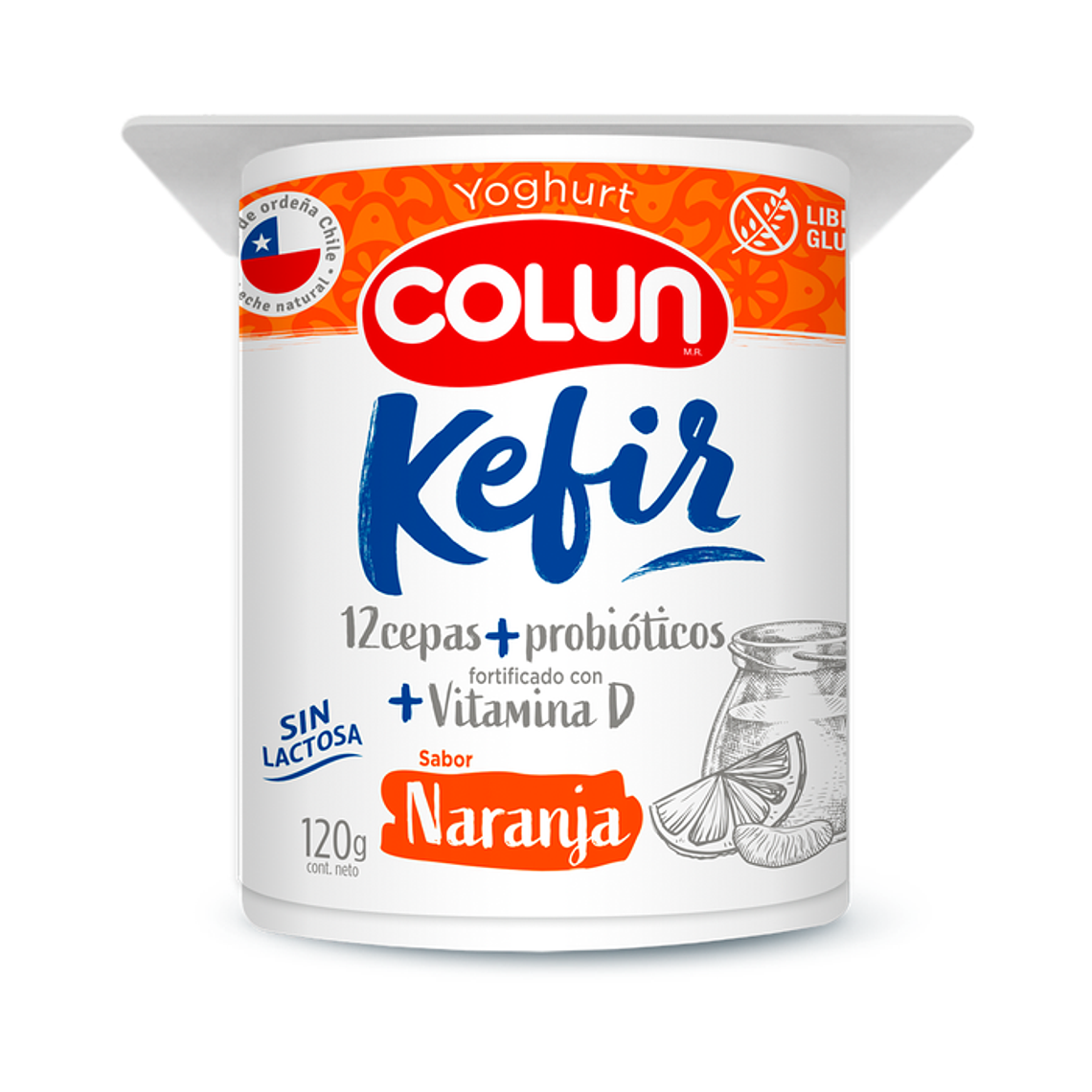 YOG. COLUN KEFIR NARANJA 120 G 1
