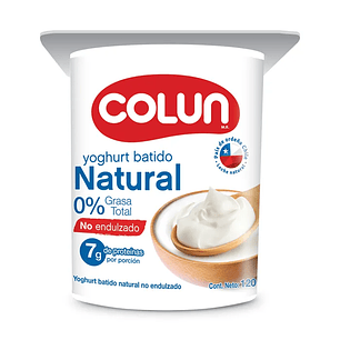 YOG NATURAL 0% GRASA SIN LACT 120G