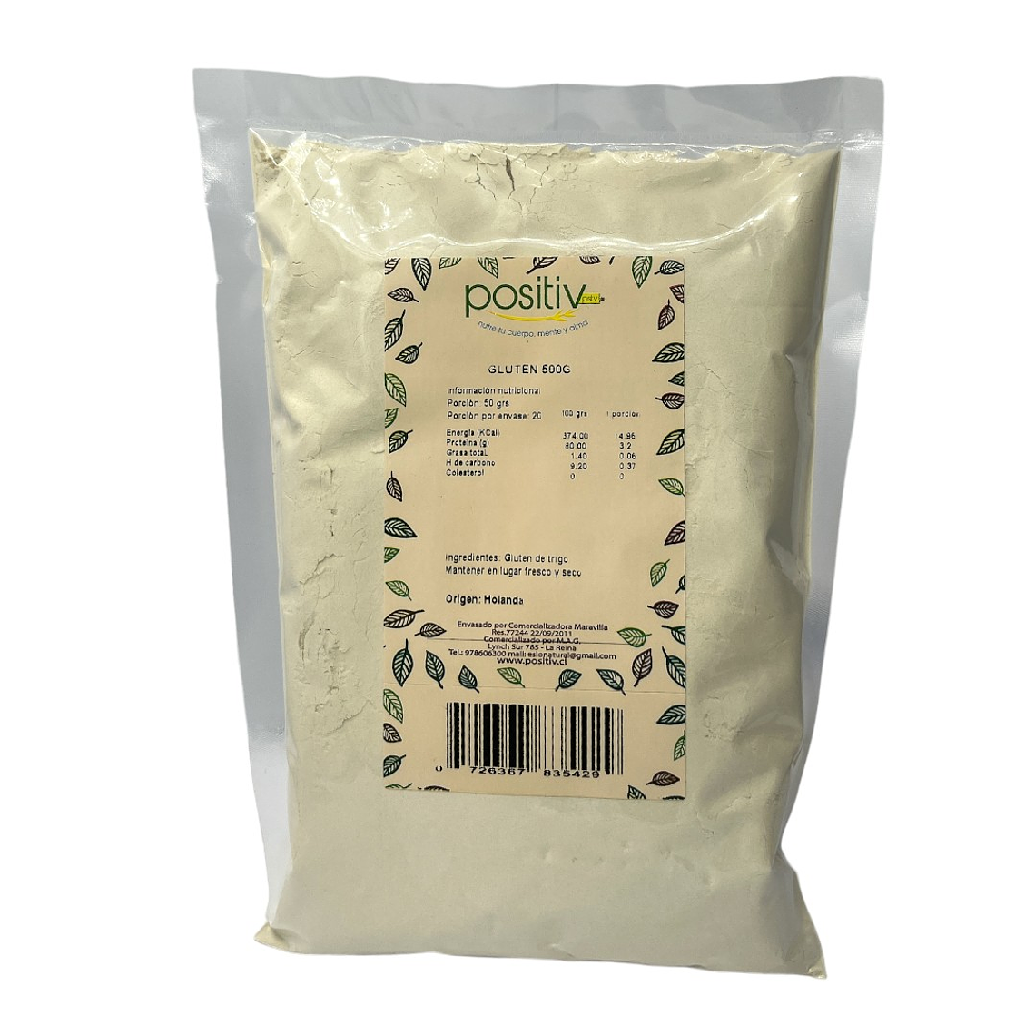 GLUTEN 500GR POSITIV 1