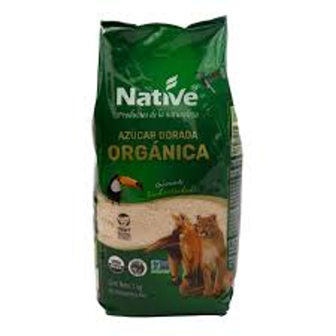 AZÚCAR RUBIA DORADA ORGÁNICA 1KG NATIVE 1