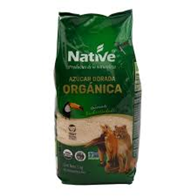 AZÚCAR RUBIA DORADA ORGÁNICA 1KG NATIVE 1