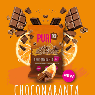 PURIPOP POPCORN CHOCOLATE NARANJA 170GR