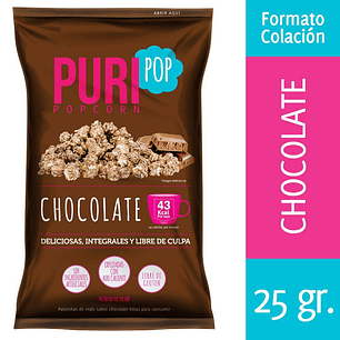 PURIPOP PALOMITAS DE CHOCOLATE 25GR