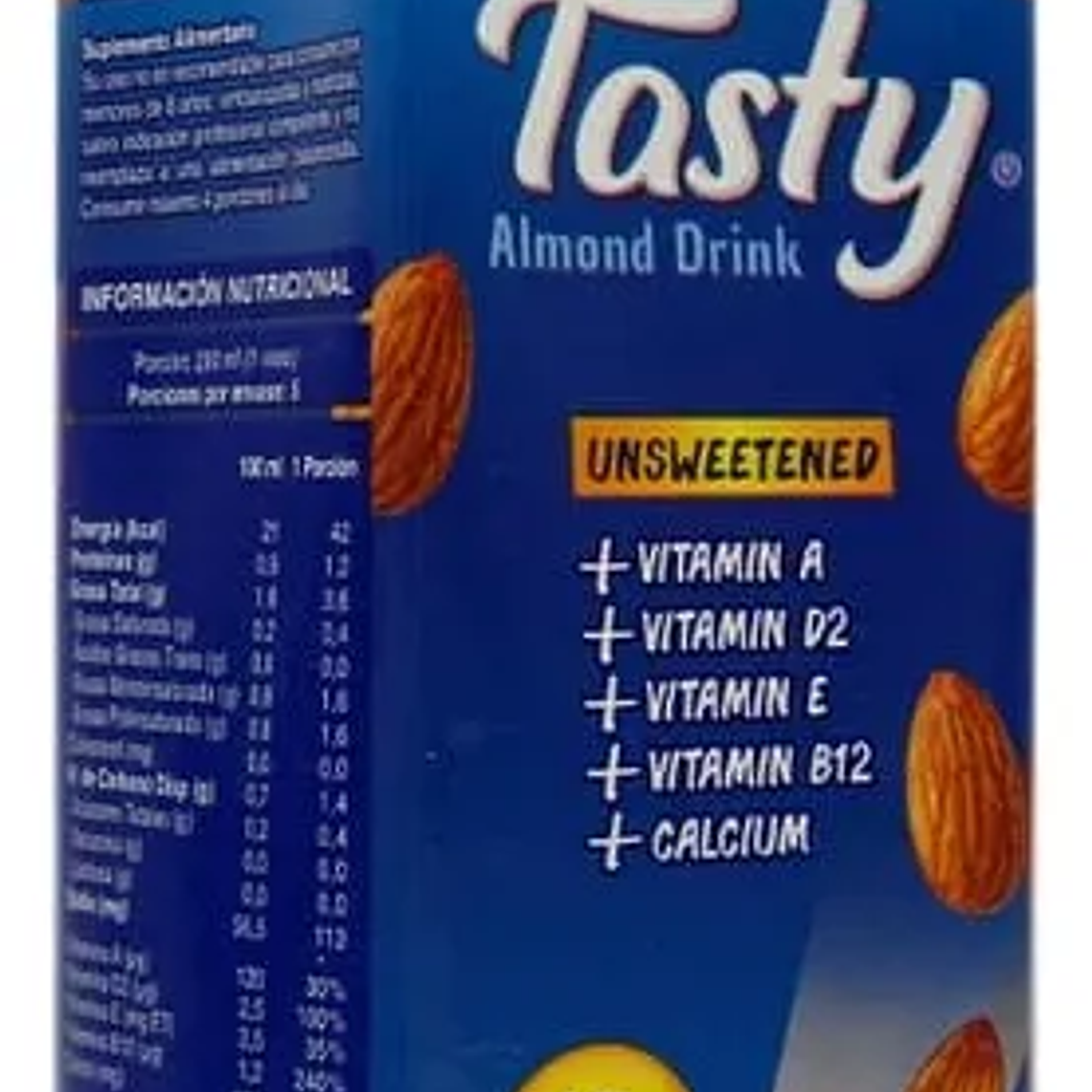 TASTY ALIMENTO LIQ.DE ALMENDRA SIN AZUCAR- SIN GLUTEN 1