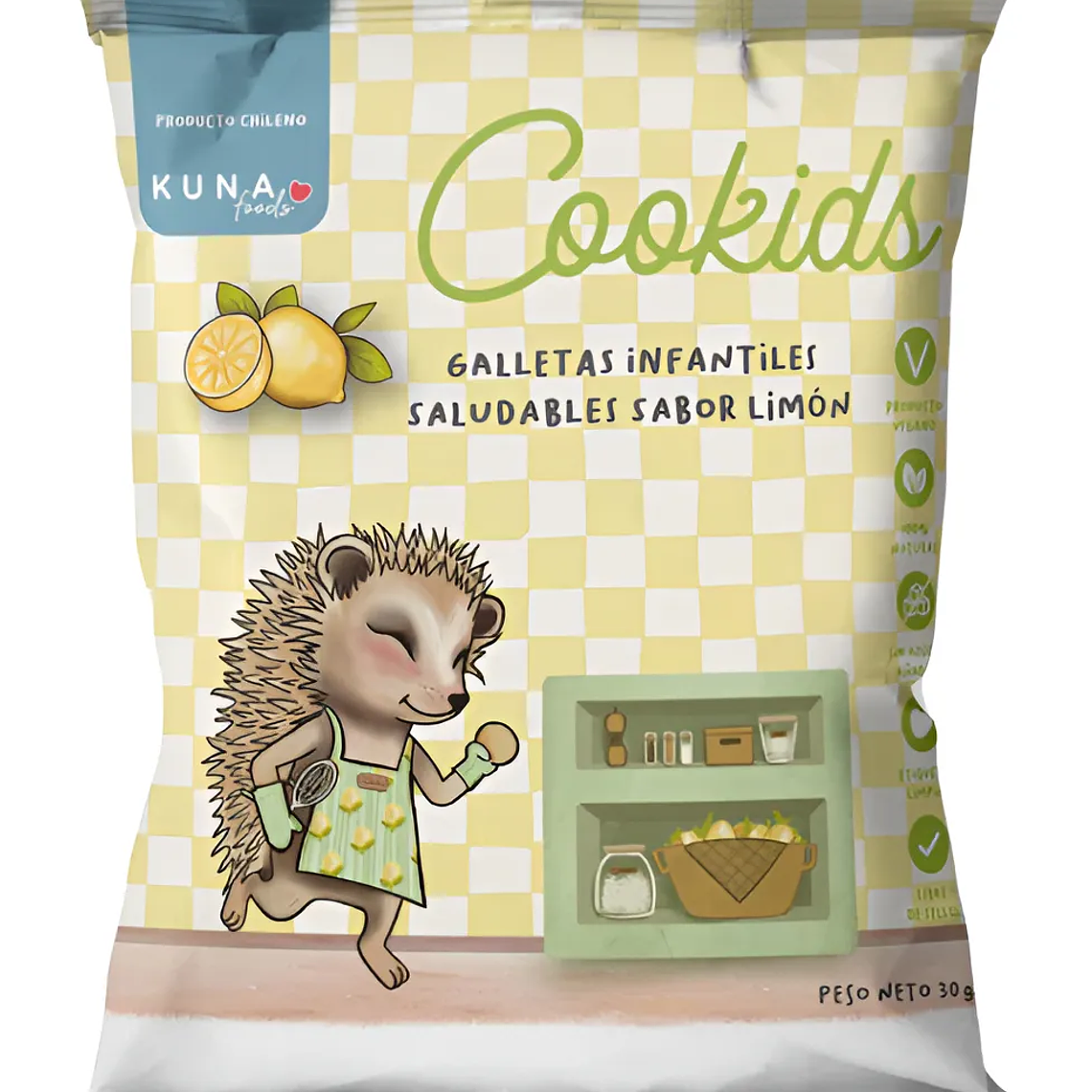 GALLETAS KUNA COOKIDS LIMÓN 30G - CATEDRAL  1