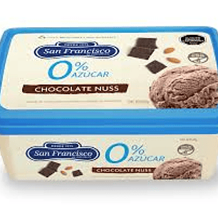 HELADO SAN FRANCISCO 0% AZÚCAR CHOCOLATE NUSS 1 L