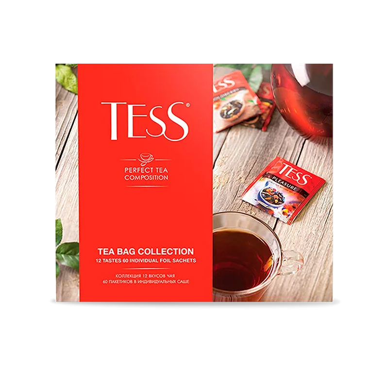 SET TÉ VERDE, NEGRO INFUSIONES TESS 60 BOLSAS- CATEDRAL 1