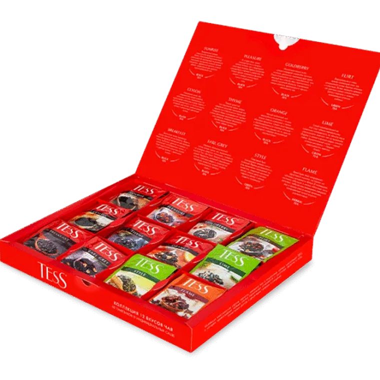 SET TÉ VERDE, NEGRO INFUSIONES TESS 60 BOLSAS- CATEDRAL 2