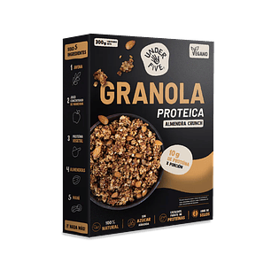 GRANOLA PROTEICA UNDERFIVE ALMENDRA CRUNCH 300G - CATEDRAL