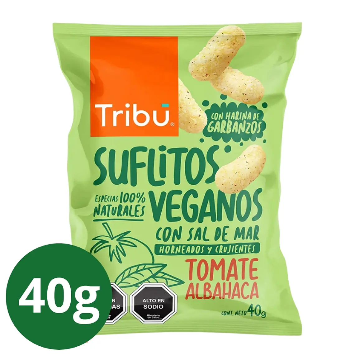 TRIBU SUFLITOS TOMATE ALBAHACA 40G - CATEDRAL 1