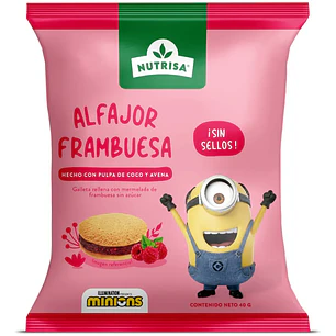 ALFAJOR FRAMBUESA NUTRISA 40 g - TRAIGUEN