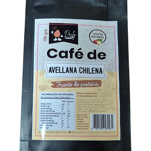CAFE NATURAL SABOR AVELLANA CHILENA 100G ARTESANAL- TRAIGUEN