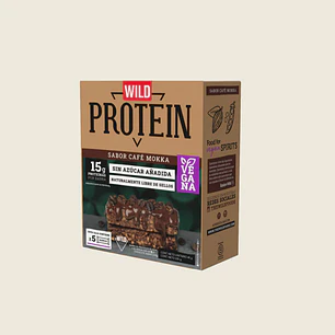 WILD PROTEIN BAR PROTEINA MOKKA 45g 5U DISPLAY - TRAIGUEN