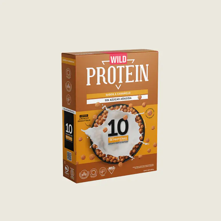 WILD PROTEIN CEREAL CARAMELO 280 G - TRAIGUEN 1
