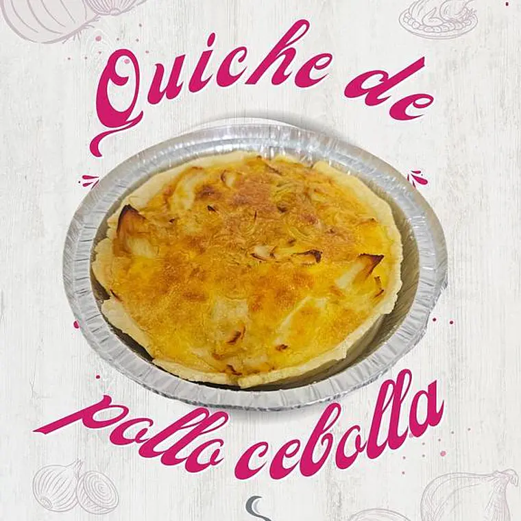 QUICHE DE POLLO Y CEBOLLAS CARAMELIZADAS - CATEDRAL 1