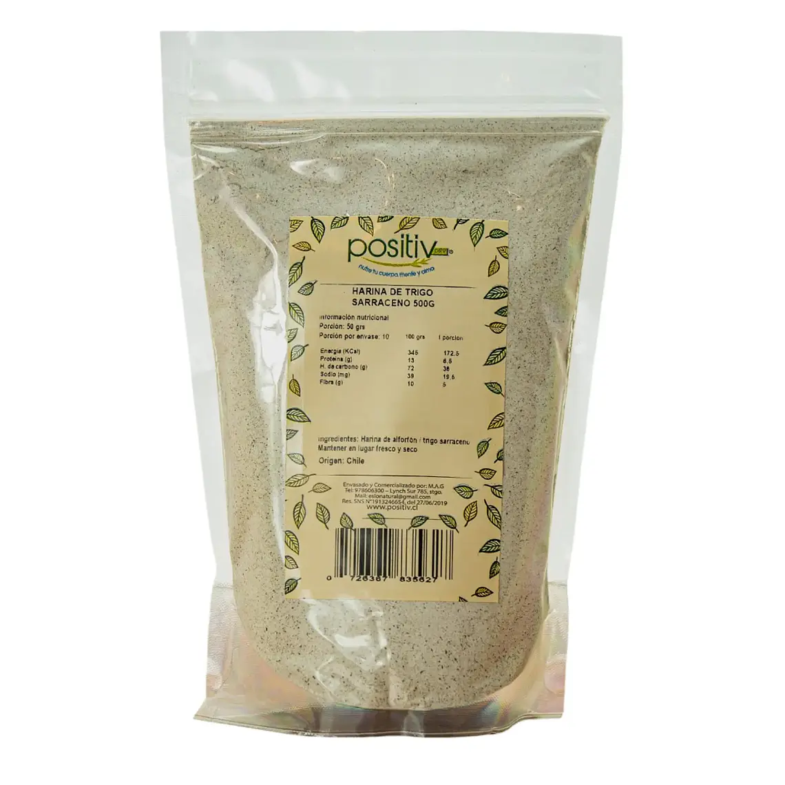 HARINA DE TRIGO SARRACENO 500GR POSITIV - CATEDRAL 1