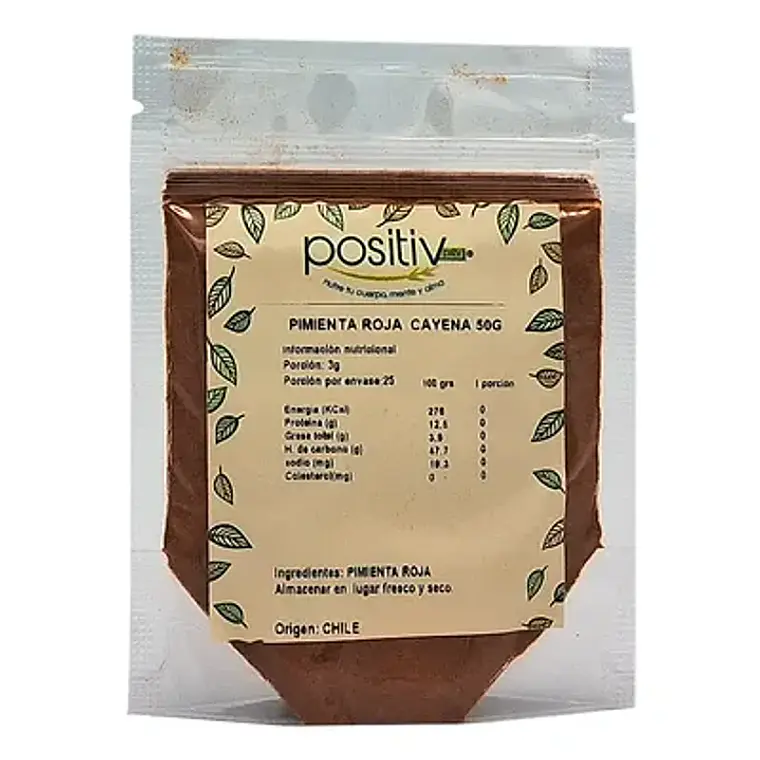 PIMIENTA CAYENA 50G POSITIV - CATEDRAL 1