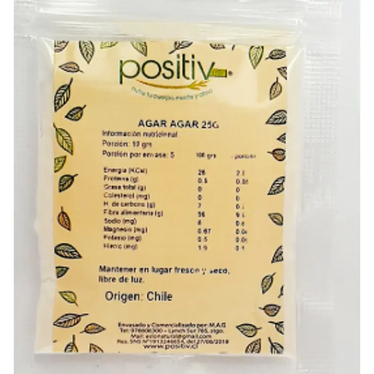 AGAR - AGAR 25GR POSITIV - CATEDRAL 1