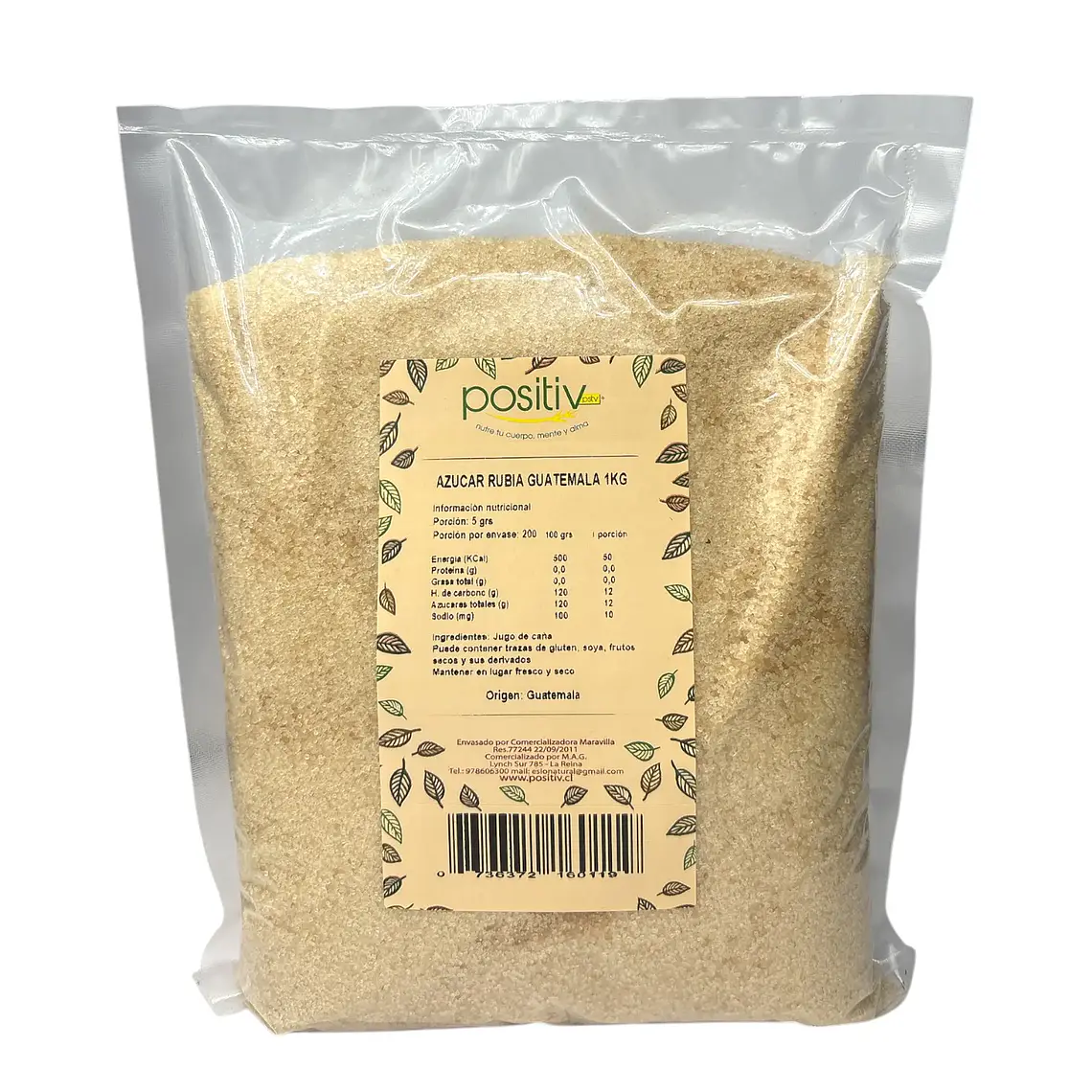 AZUCAR RUBIA GUATEMALA 1KG POSITIV - CATEDRAL 1