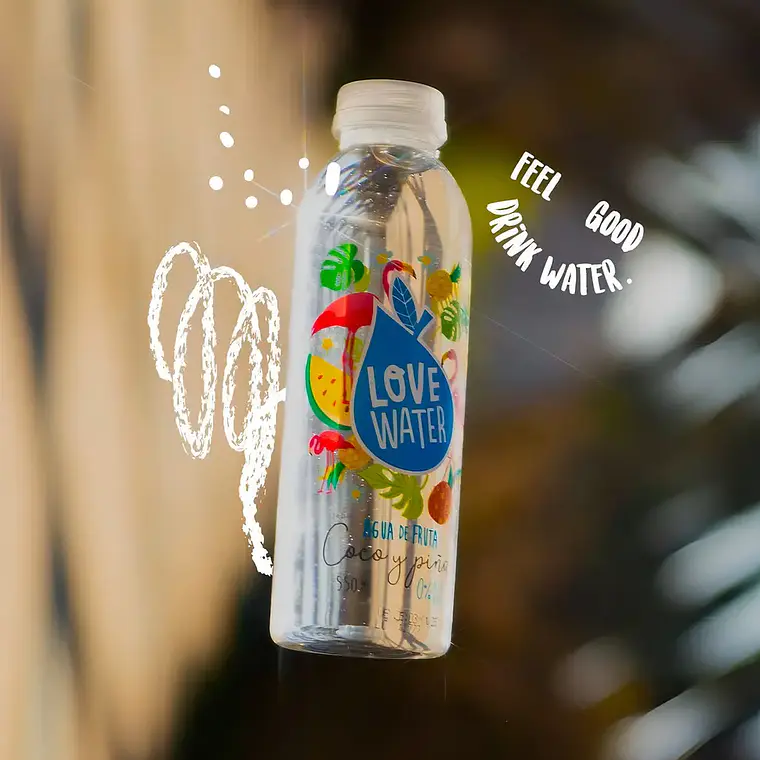 LOVE WATER COCO Y PIÑA 550 ML - CATEDRAL 1