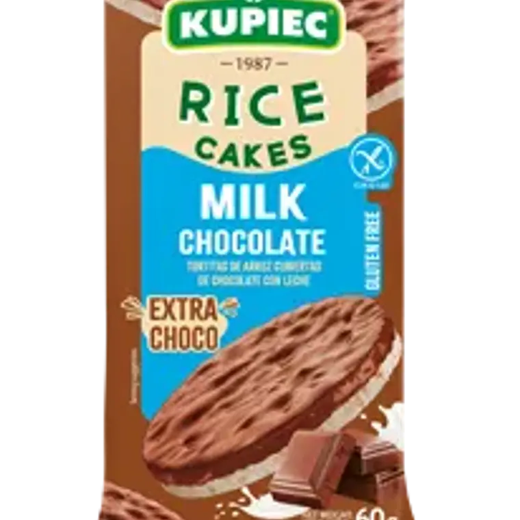 GALLETAS DE ARROZ MILK CHOCOLATE SIN GLUTEN KUPIEC 60G - CATEDRAL 1