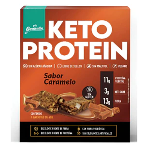 BARRA KETO PROTEIN CARAMELO X4 UNID - CATEDRAL