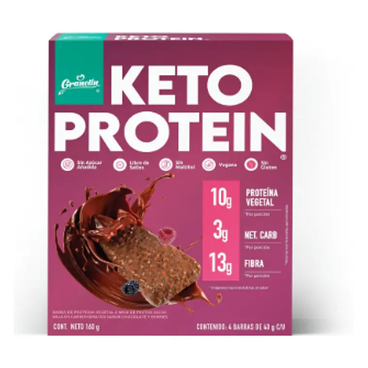 BARRA KETO PROTEIN CHOCOLATE & BERRIES X4 UNID - CATEDRAL 1