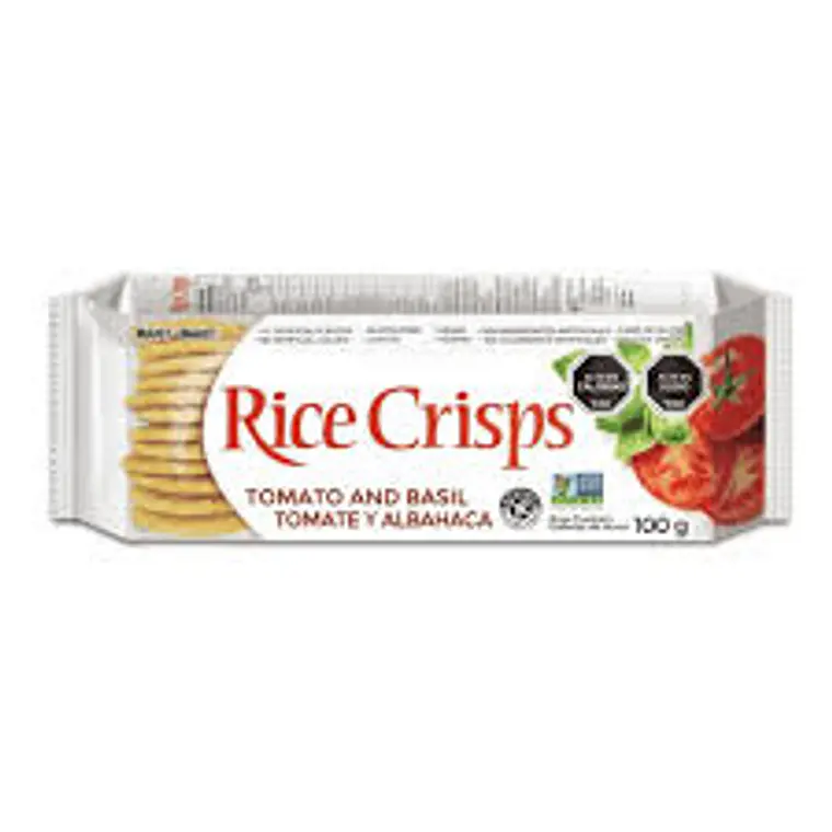 GALLETAS RICECRISP TOMATE ALBAHACA SIN GLUTEN 100 G - CATEDRAL 1