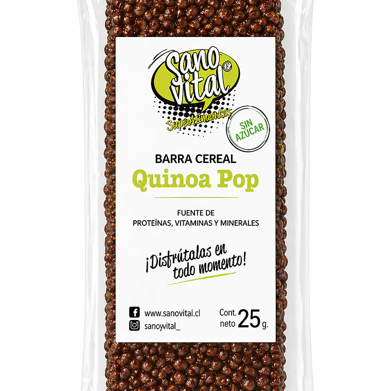 BARRA QUINOA VEGANA 25G SANO Y VITAL - CATEDRAL 1