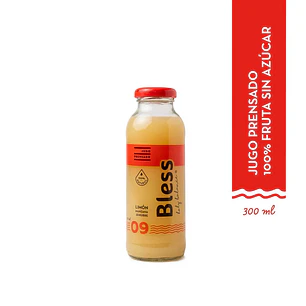 JUGO PRENSADO BLESS 09 LIMON MANZANA JENGIBRE 300ML-CATEDRAL