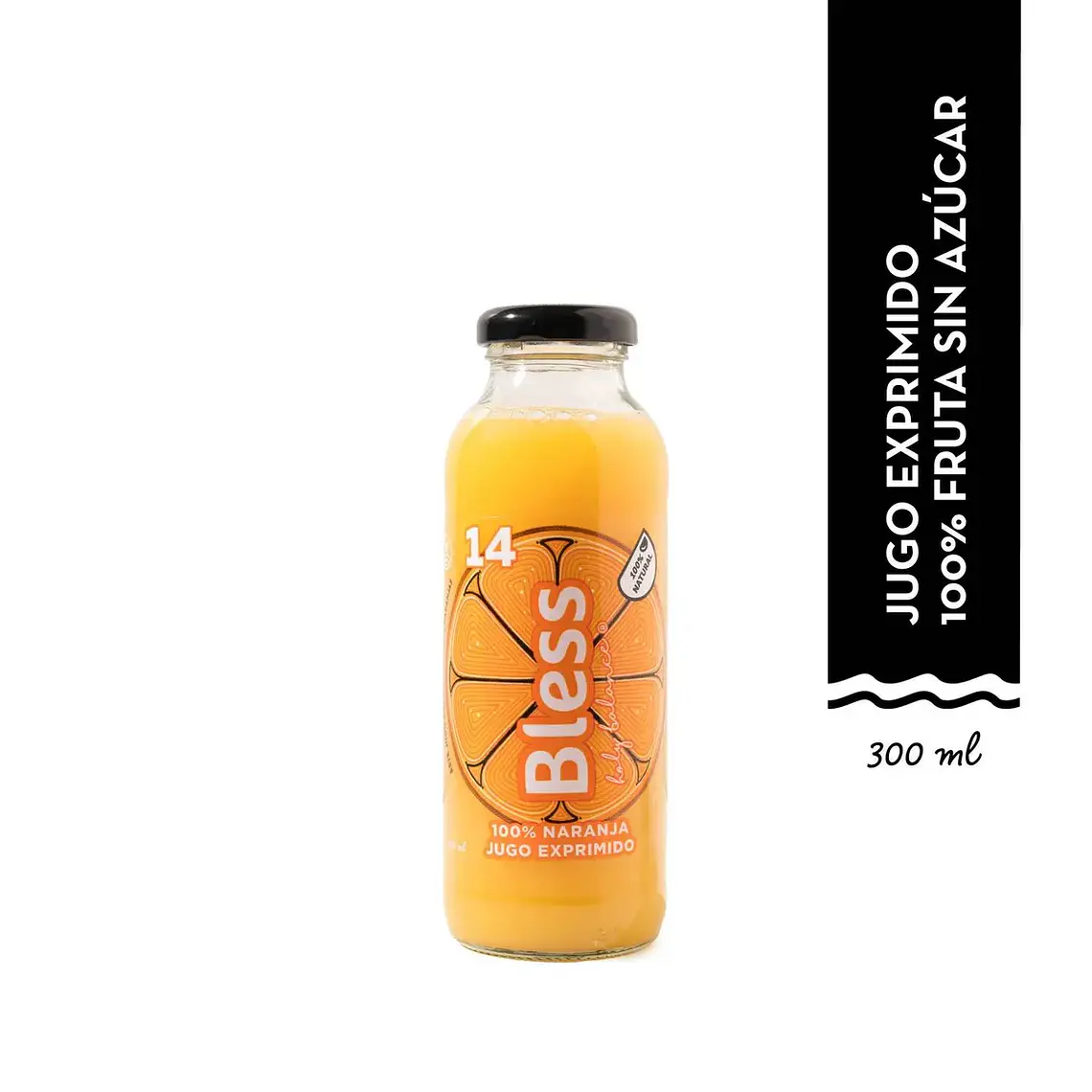 JUGO PRENSADO BLESS 14 NARANJA 300ML - CATEDRAL 1