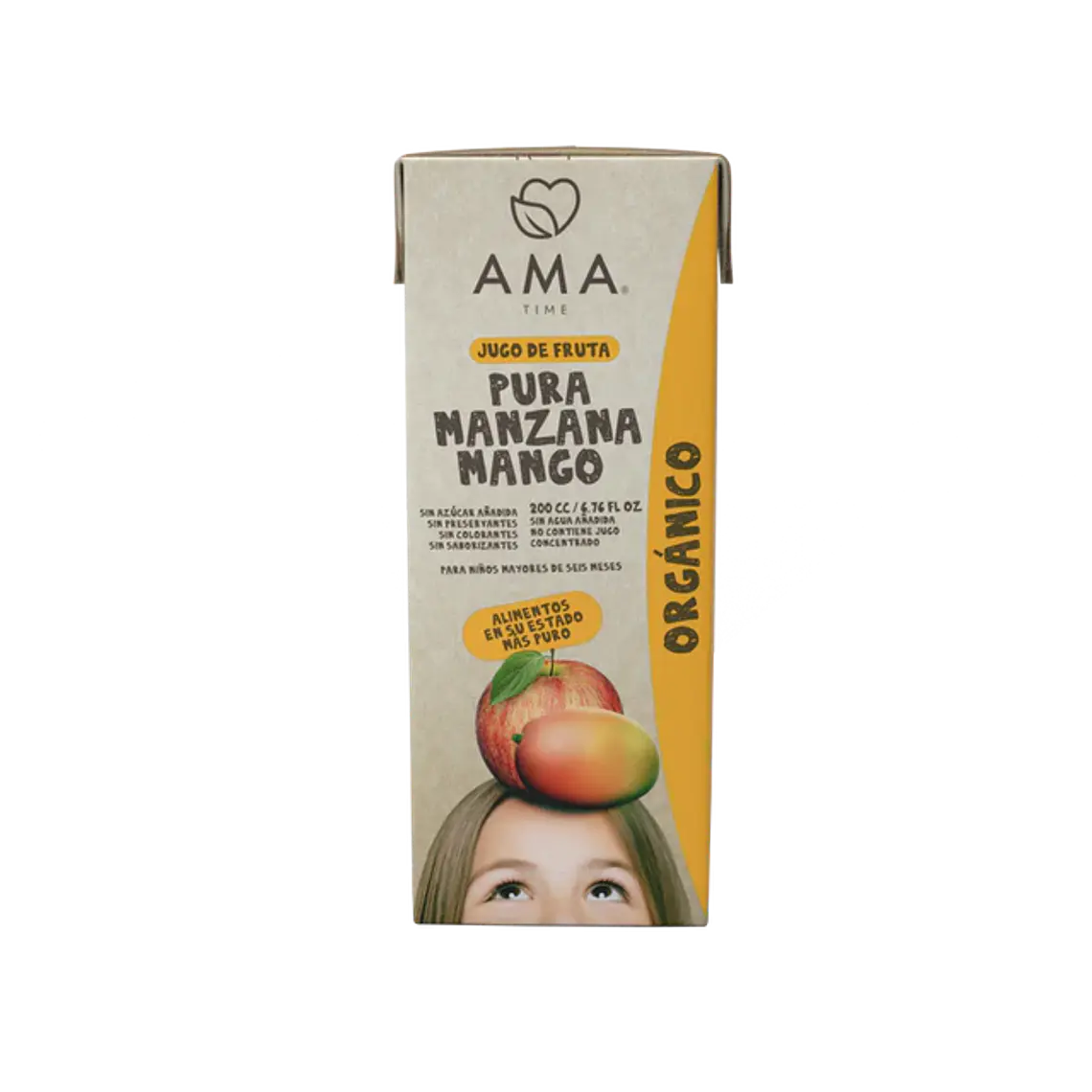 AMA JUGO MANZANA MANGO ORGÁNICO 200 ML 1