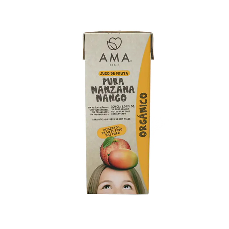 AMA JUGO MANZANA MANGO ORGÁNICO 200 ML 1