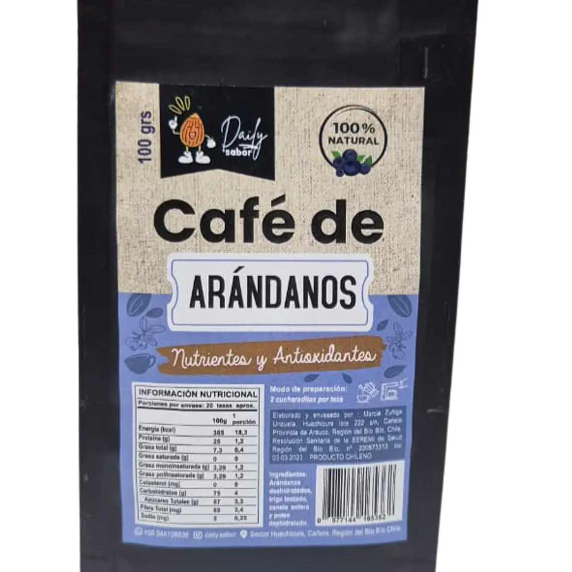 CAFE NATURAL SABOR ARANDANO 100GR - CATEDRAL 1