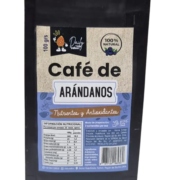 CAFE NATURAL SABOR ARANDANO 100GR - CATEDRAL 1