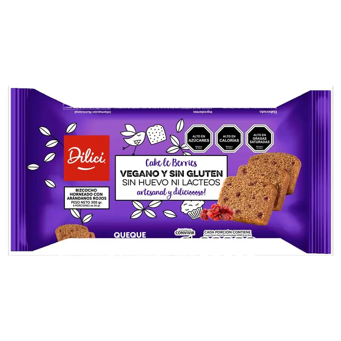 QUEQUE DILICI BERRIESVEGANO SIN GLUTEN 300 G - CATEDRAL 1