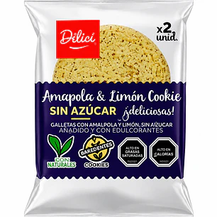 GALLETA DE AMAPOLA & LEMON DILICI 2 UN 60 GRS - CATEDRAL
