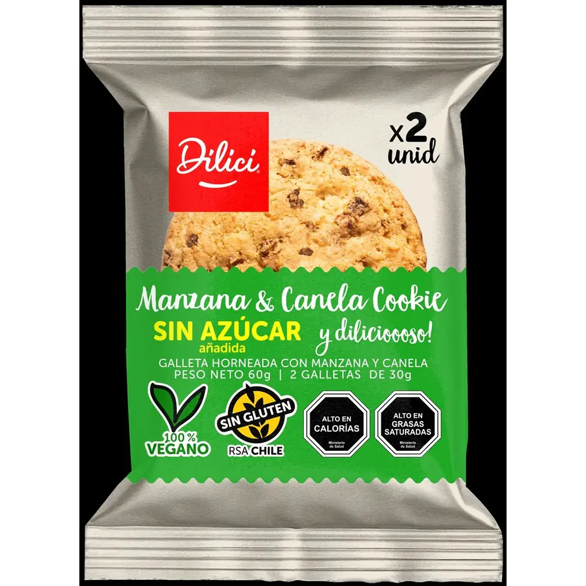 GALLETA DE MANZANA & CANELA DILICI 2 UN 60 GRS - CATEDRAL 1