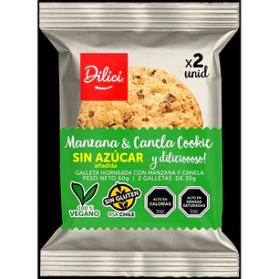 GALLETA DE MANZANA & CANELA DILICI 2 UN 60 GRS - CATEDRAL