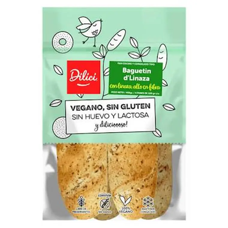 PAN BAGUETIN D'LINAZA DILICI (4 UNI) 400GR - CATEDRAL 1