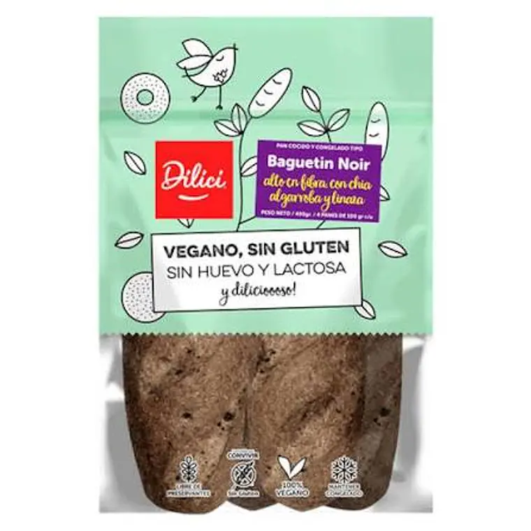 PAN BAGUETE NOIR DILICI (4 UNI) 400GR - CATEDRAL 1